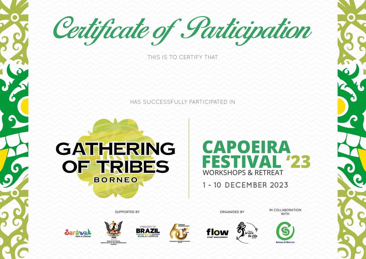 Certificate of Participation